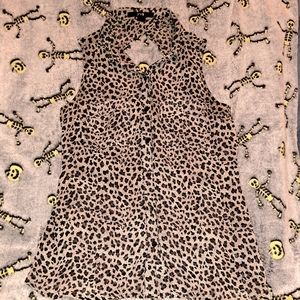 Forever 21 sleeveless open-back blouse